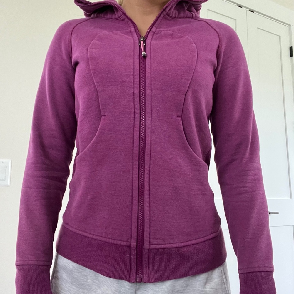 Lululemon purple scuba jacket.